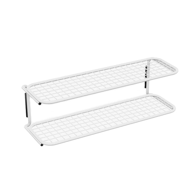 Classic Schuhablage Doppel Weiß 80cm