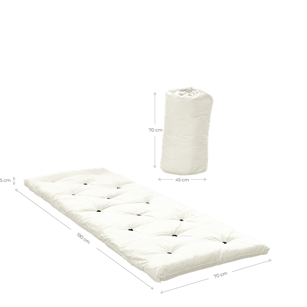 Bed In einer Tasche Matratze Olivgrün 190x70cm