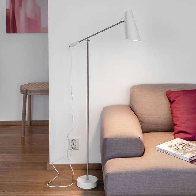 Birdy Floor Lamp White/Steel