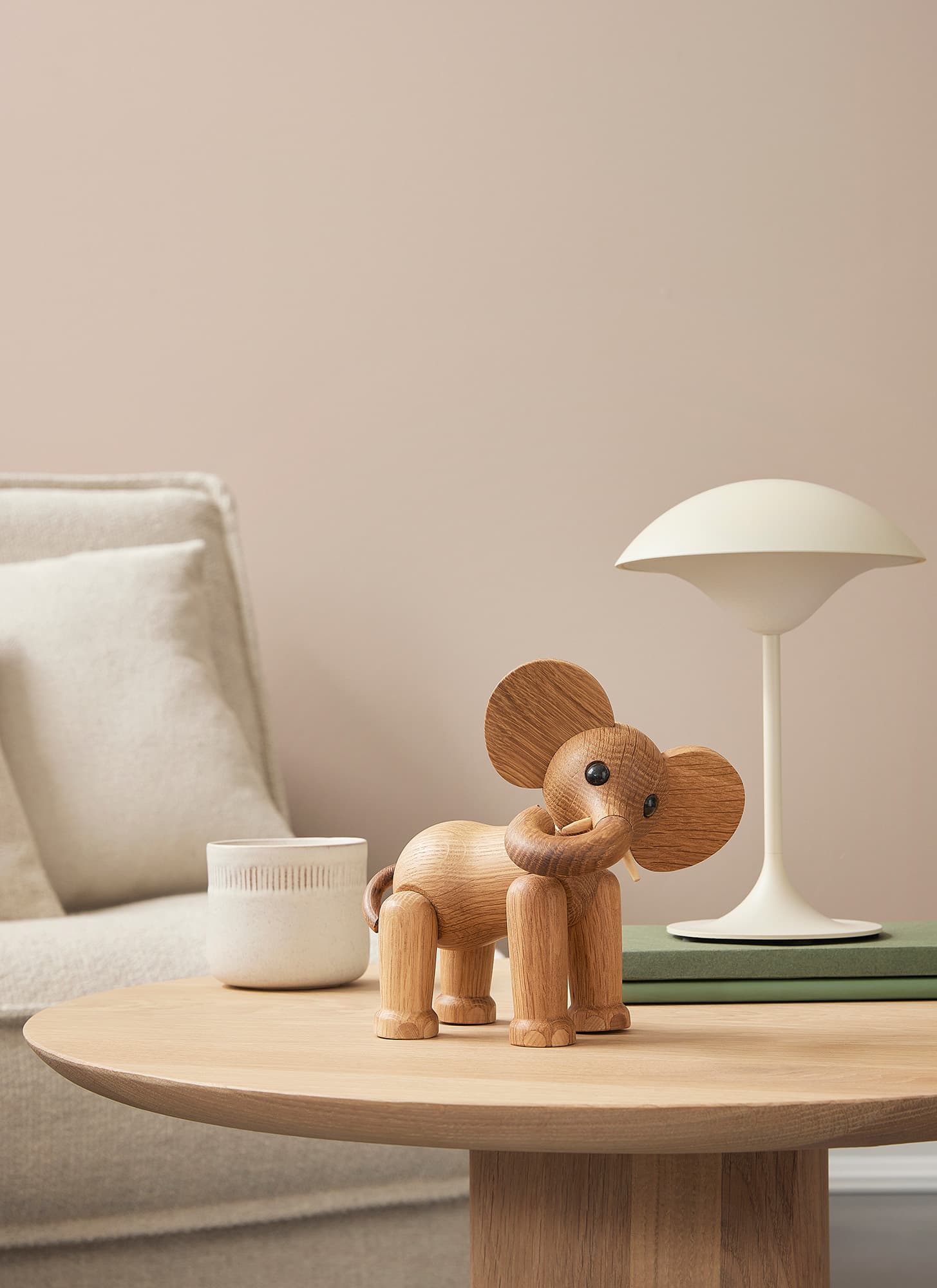 Ollie Elefant Dekoration Eiche/Ahorn 15cm