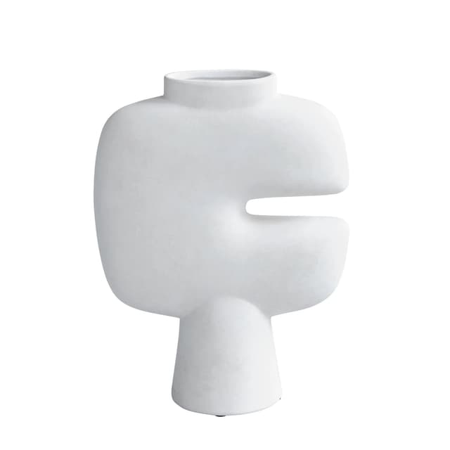 Tribal Vase Knochenweiß Mittelgroß