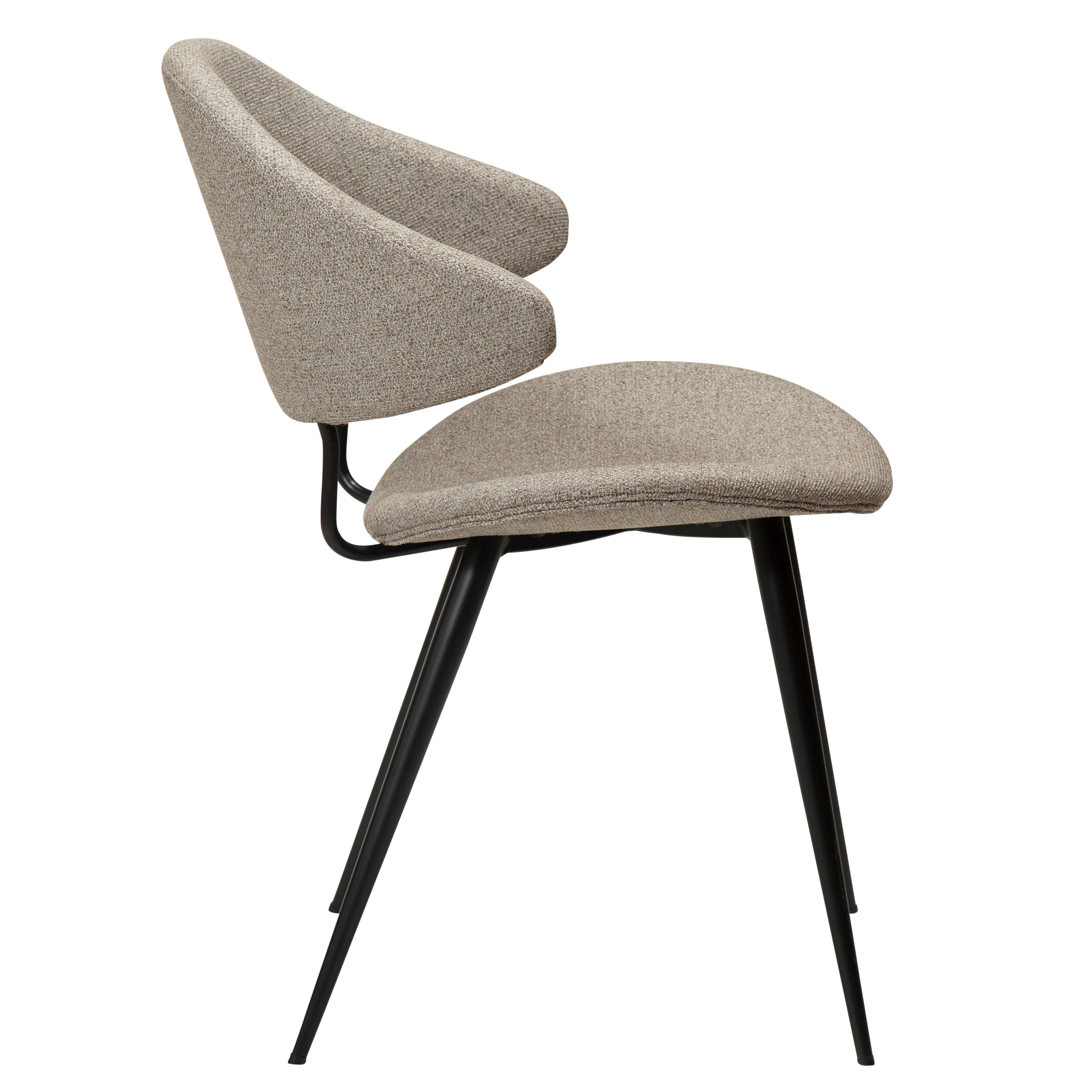 Napoleon Dining Chair Boucle Beige/Black