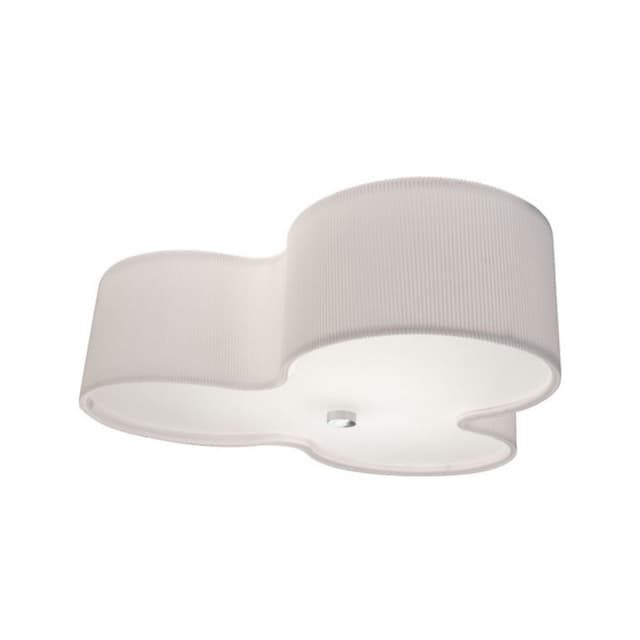 Kolme Ceiling Light White Textile 50cm