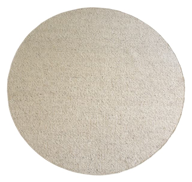 Auckland Wollteppich Rund Beige 250cm