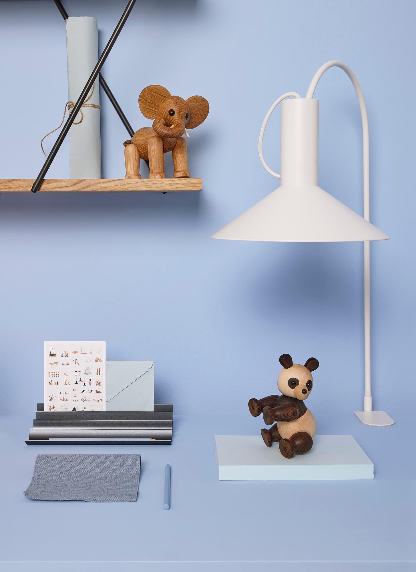 Ollie Elefant Dekoration Eiche/Ahorn 15cm