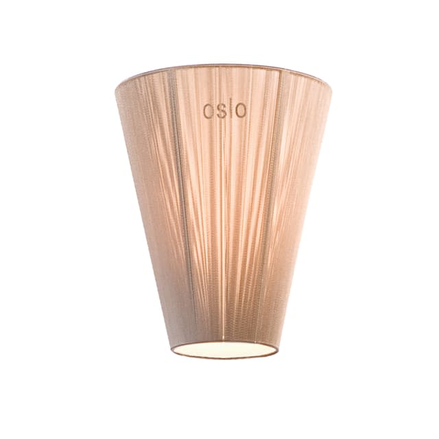 Oslo Wood Stehlampe Schirm Beige