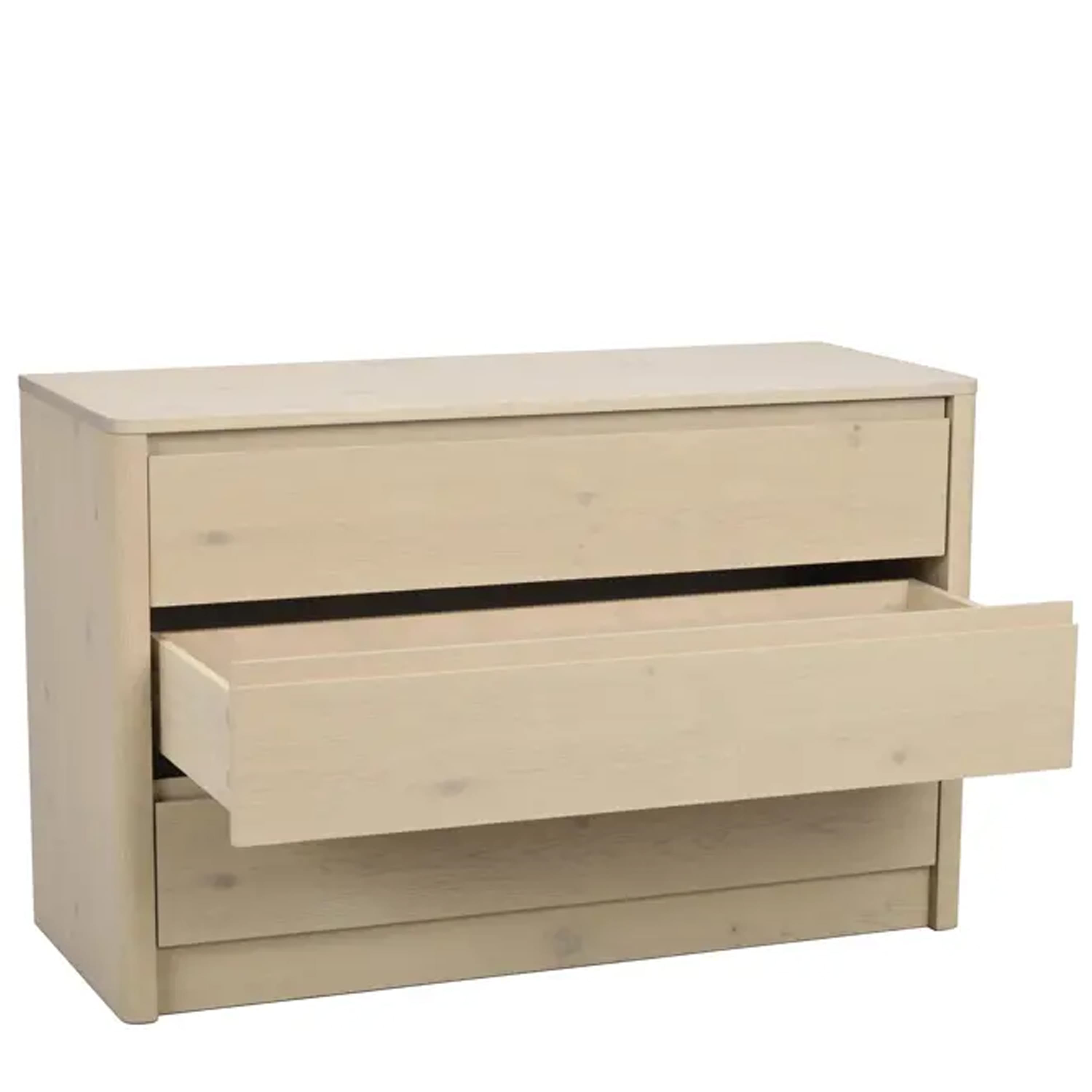 Melstone Kommode Weiß pigmentierte Eiche 110x70