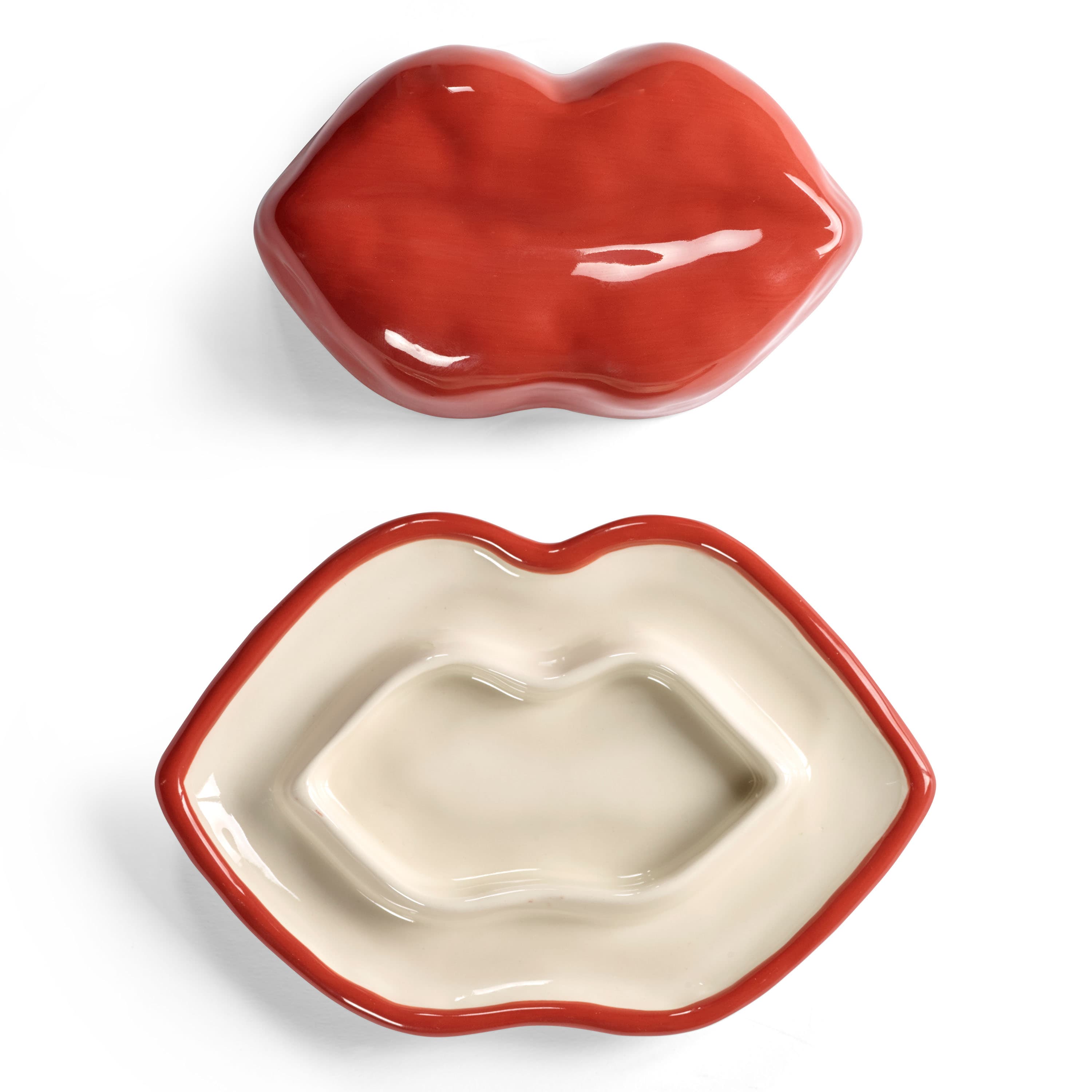 Les Objets Mouleversants Dose mit Deckel Red