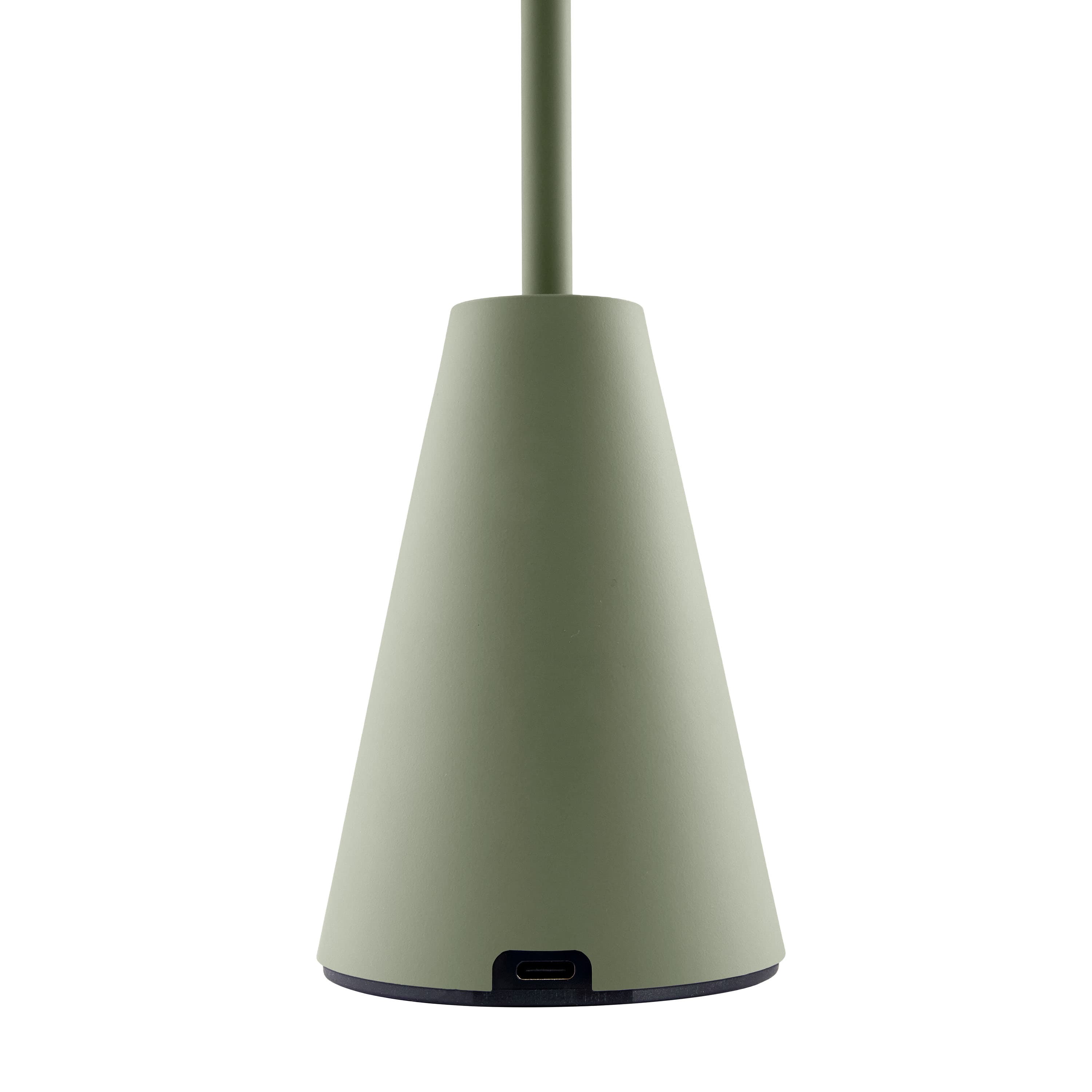 Cannes Portable Table Lamp Moss Green 32cm
