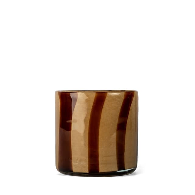 Candle Holder Brown/Beige 10cm