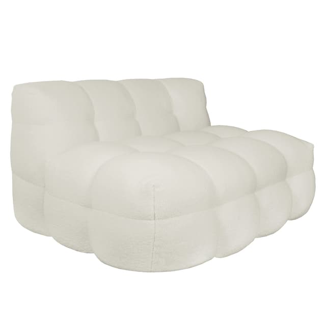 Billie Loungesessel Creme Teddy 120cm