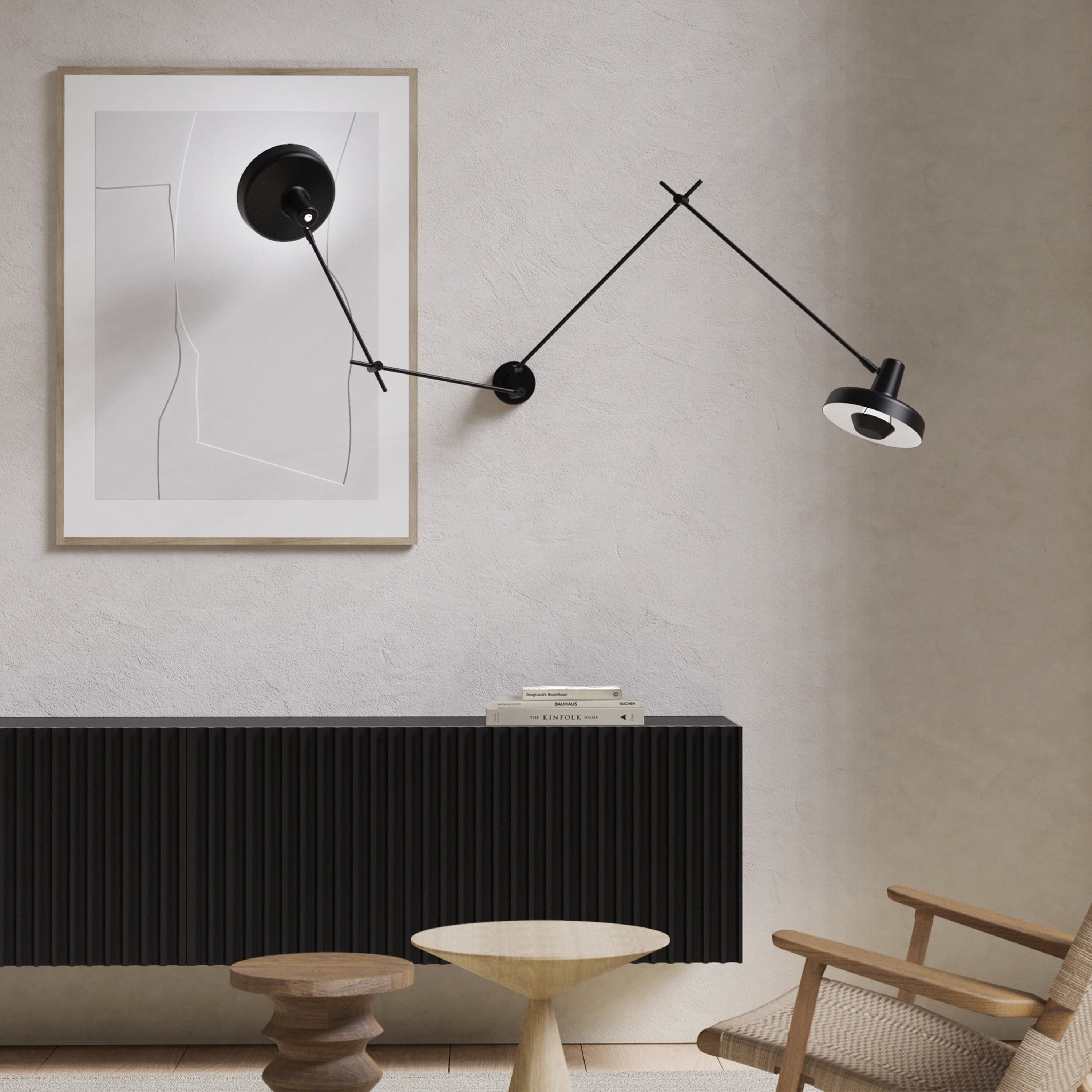 Arigato Wandleuchte Double Long/Short Black