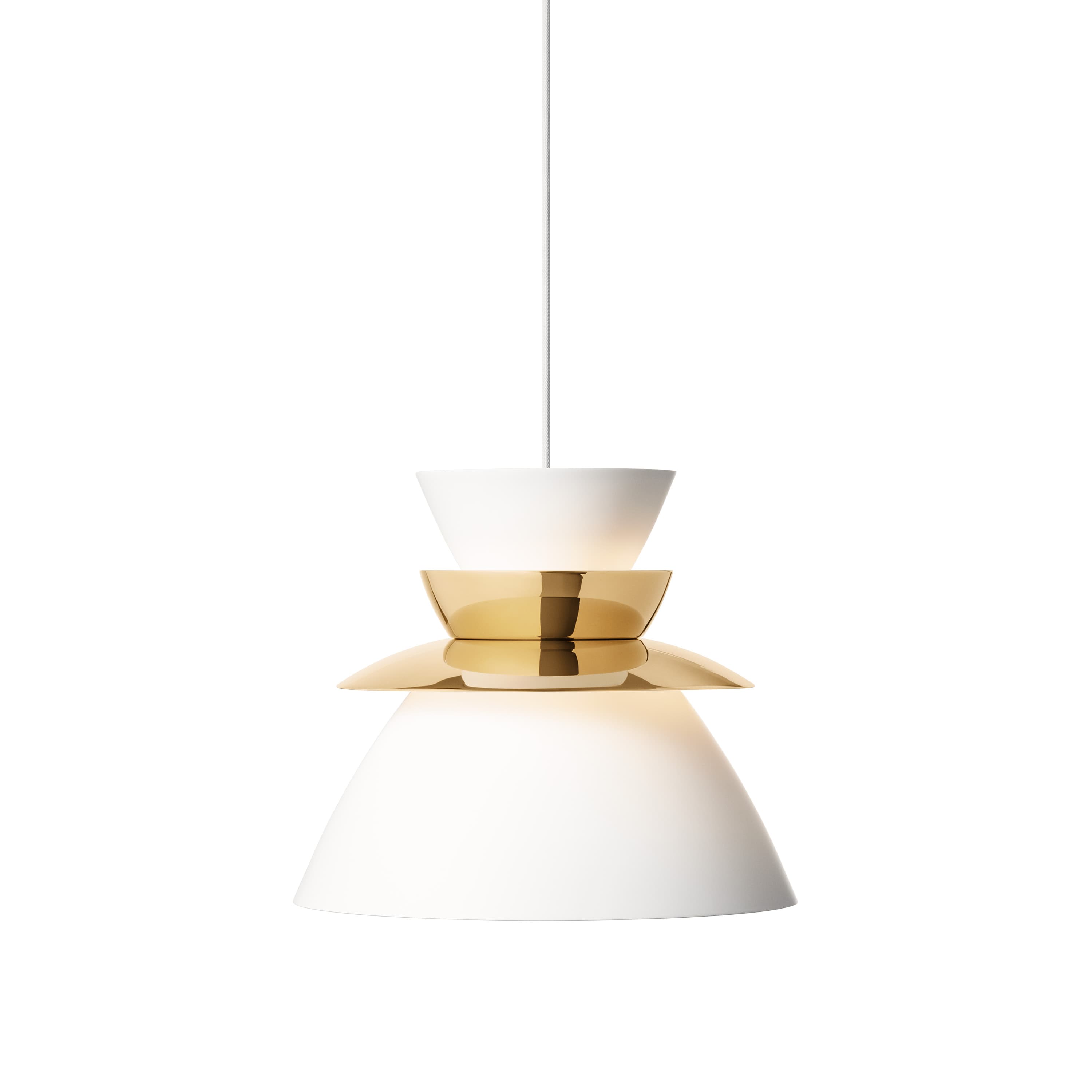 Sundowner Pendelleuchte Messing 40cm