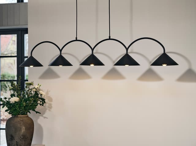 Curve Schwarze Deckenlampe 5