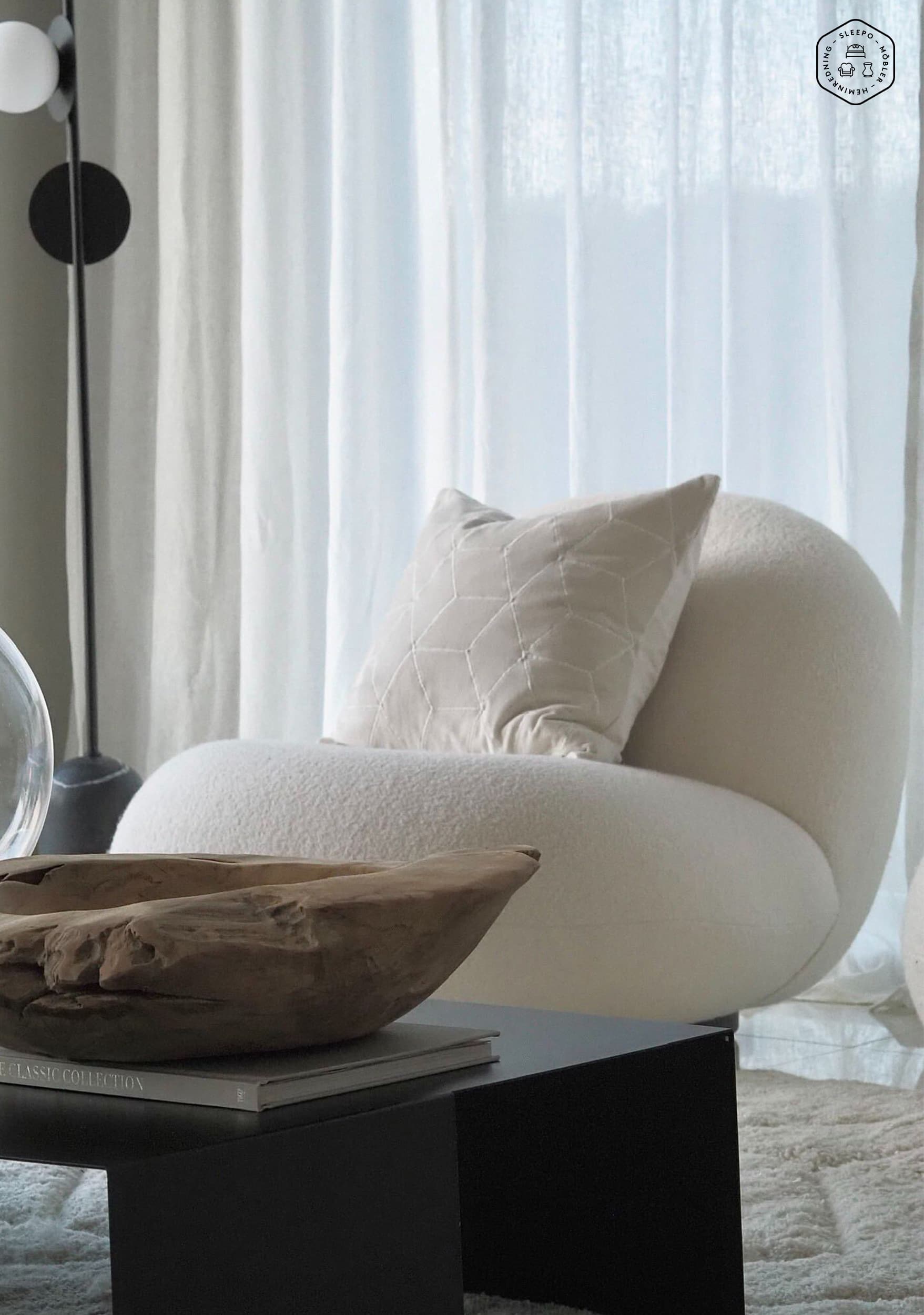 Vir Cushion Cover Velvet Ivory 50x50