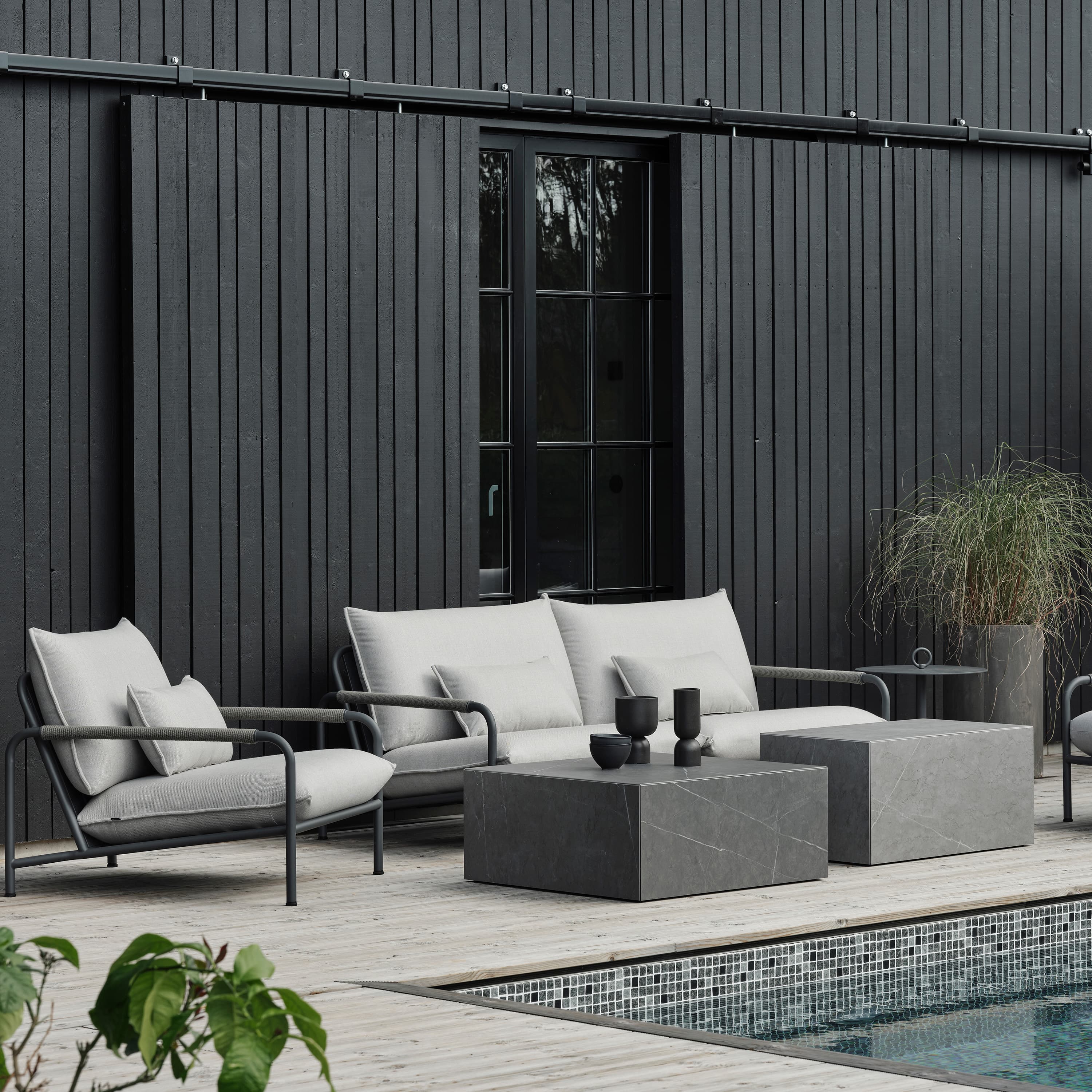 Lerberget 2,5-Sits Soffa Antracit/Ash