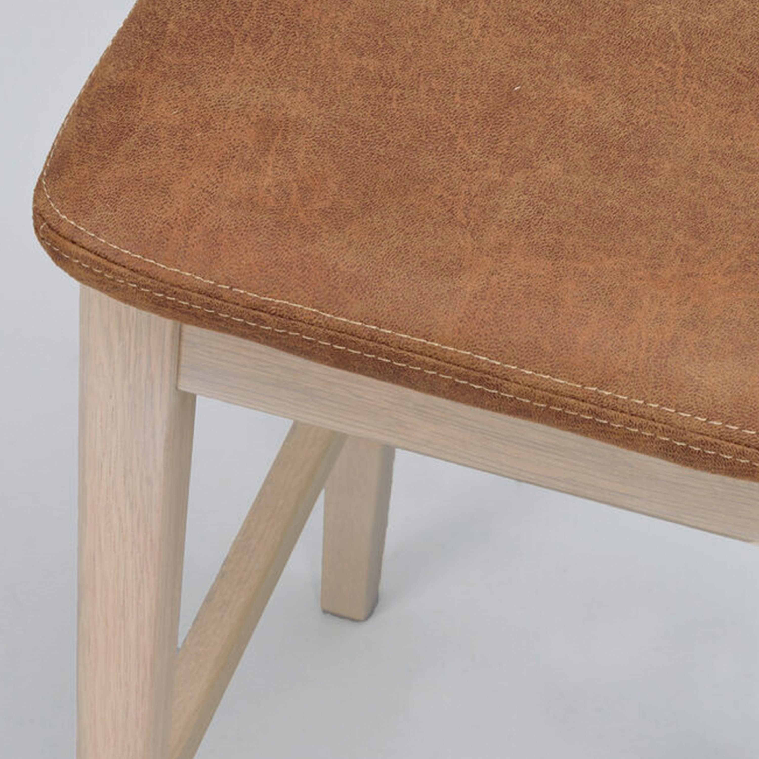 Livermore Barhocker Weiß pigmentierte Eiche/Braun