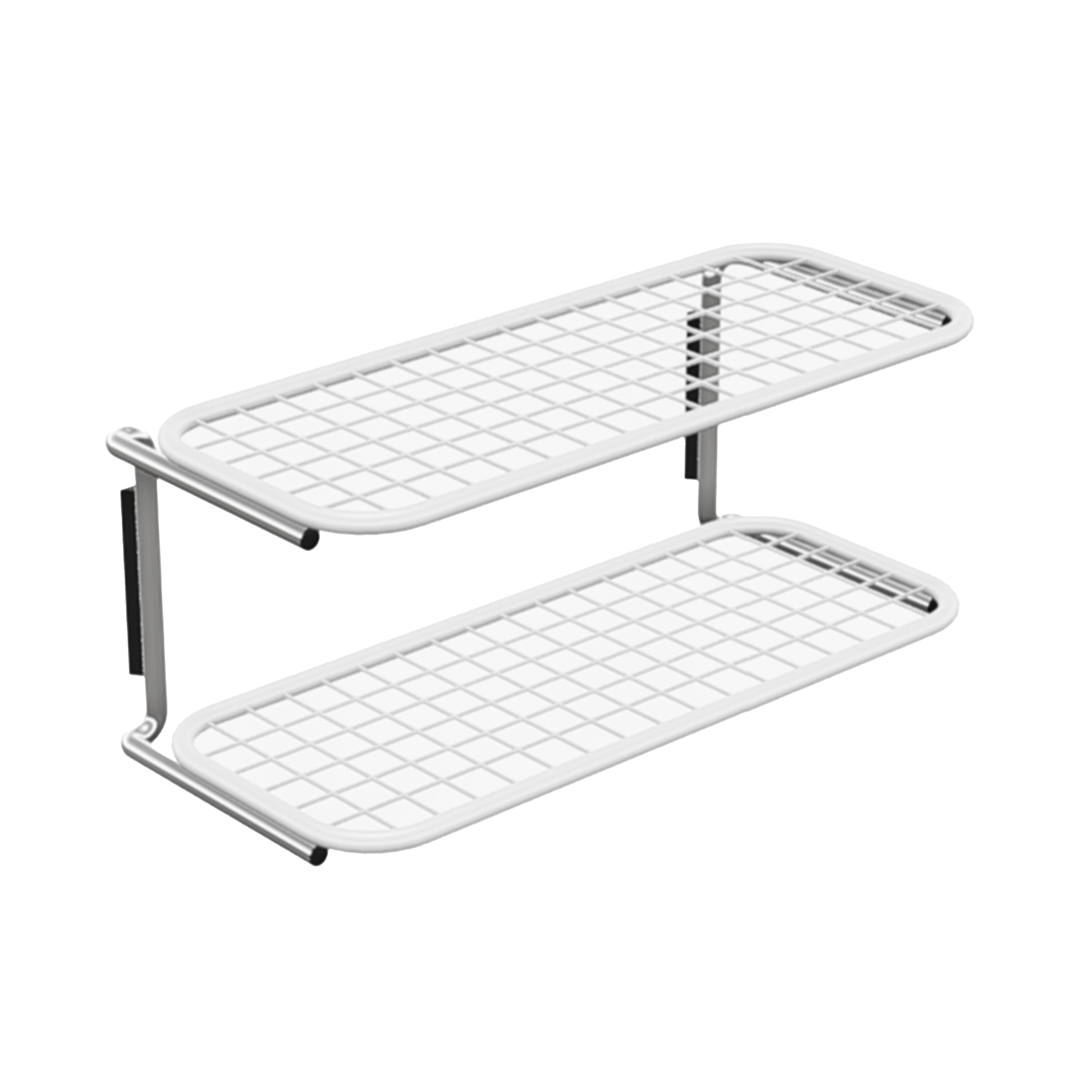 Classic Schuhablage Doppel Weiß/Chrom 60cm