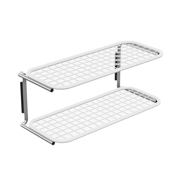 Classic Schuhablage Doppel Weiß/Chrom 60cm
