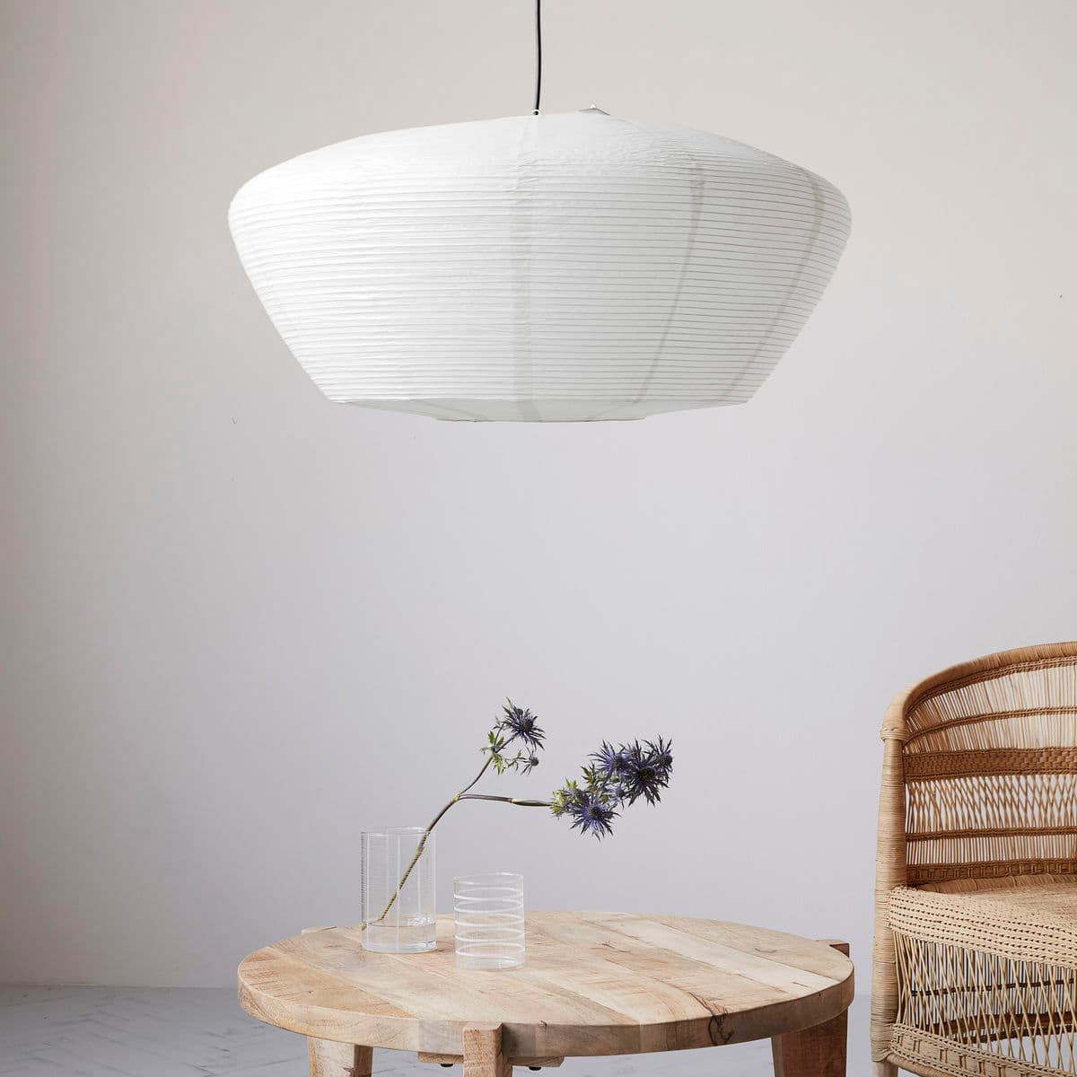 Bidar Lampenschirm Weiß Ø50 cm