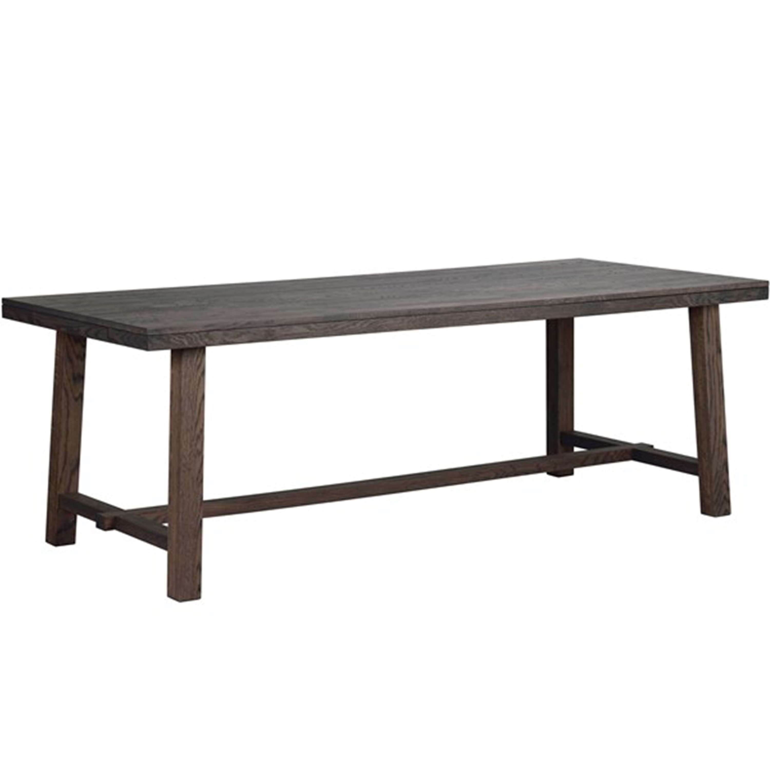 Brooklyn Dining Table Dark Brown Oak 220cm