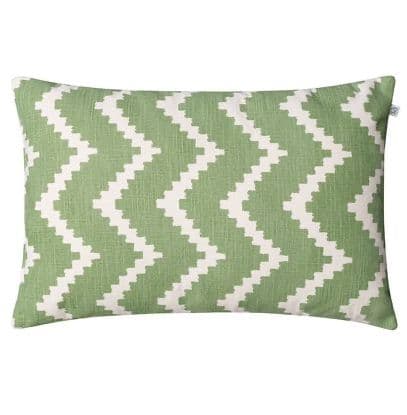 Ikat Sema Outdoor Zierkissen Salbei/Weiß 40x60