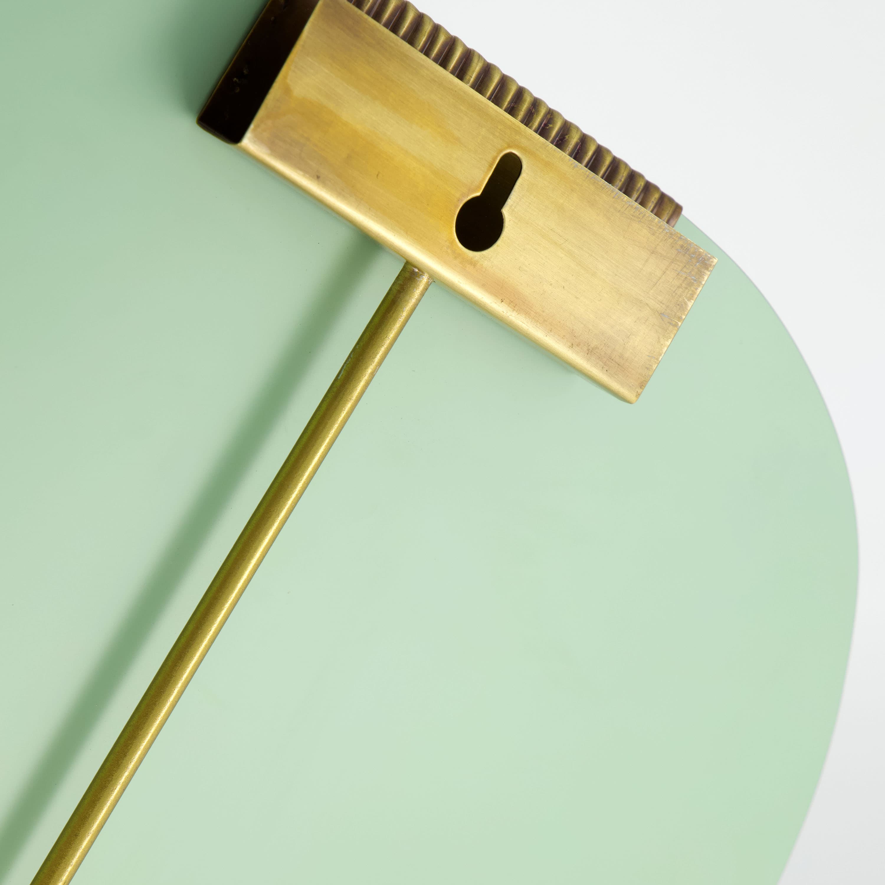 Clips Spegel Golden/Antique Aluminium 54x100