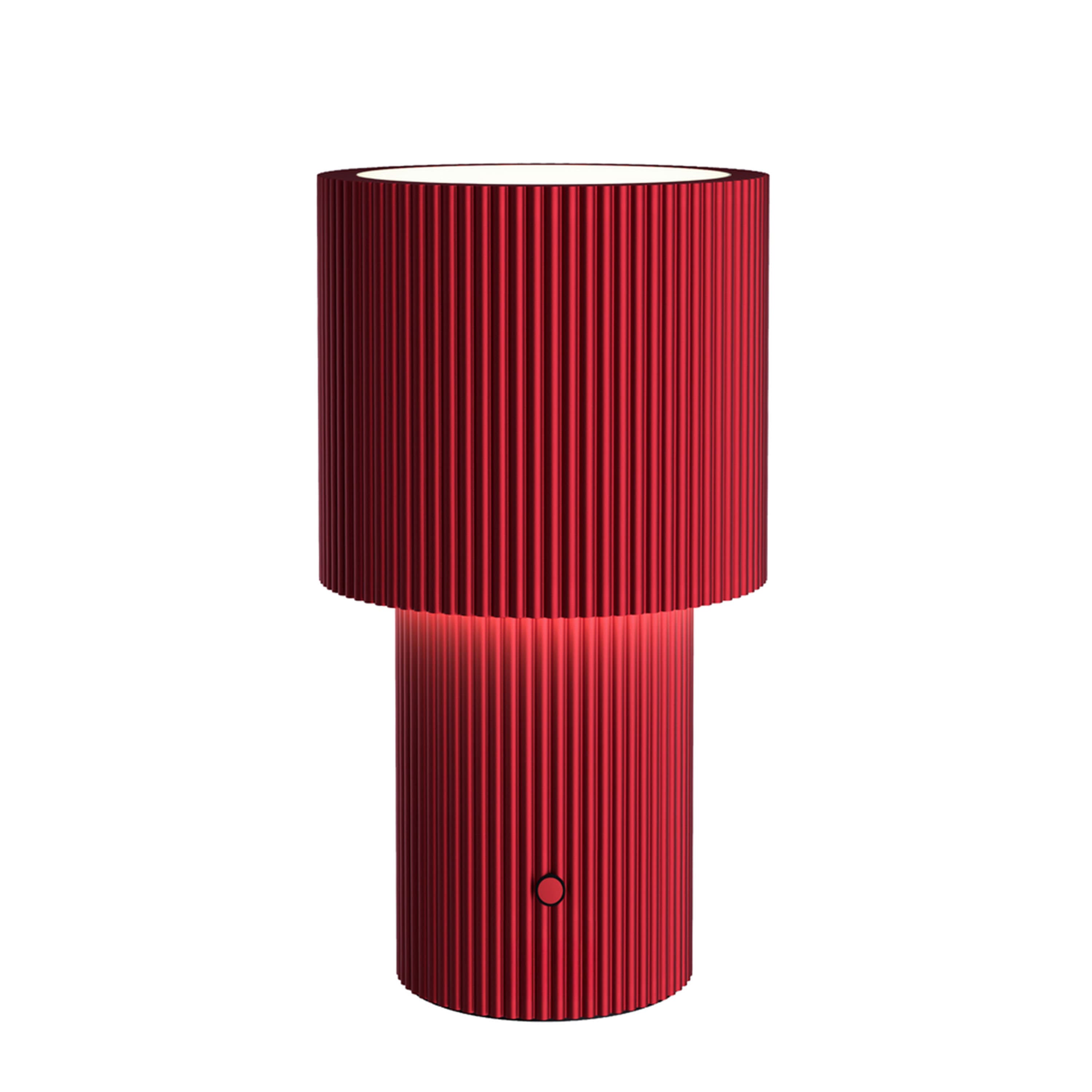 Iluma Portable Table Lamp Red 22cm