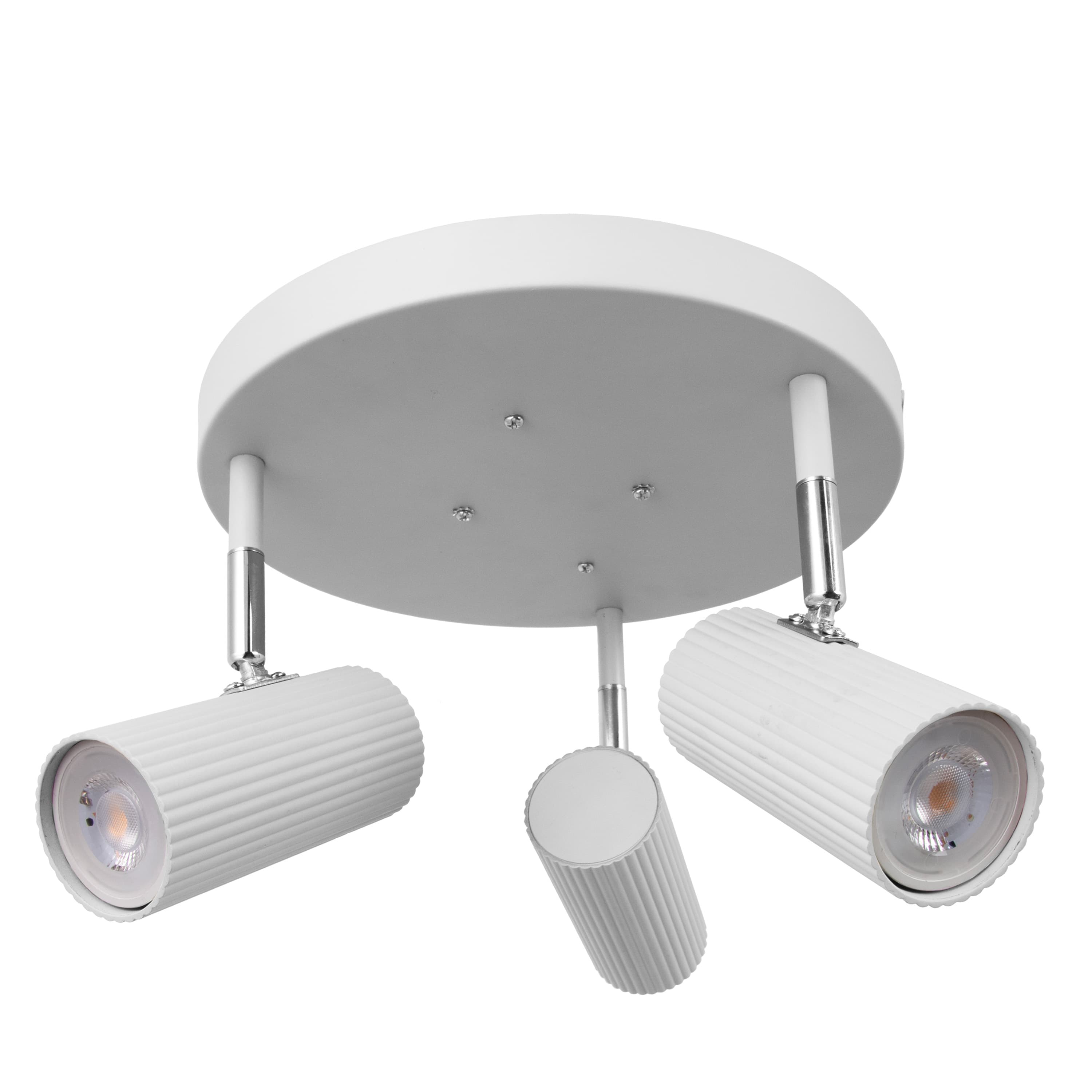 Globen Lighting Hubble 3 Round Spotlight White - Sleepo