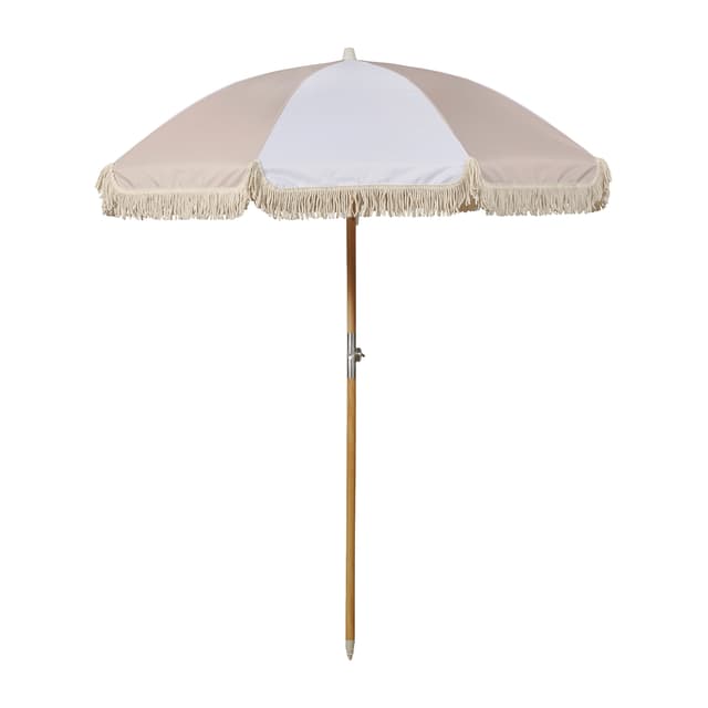 Valletta Sonnenschirm Weiß/Beige Ø210