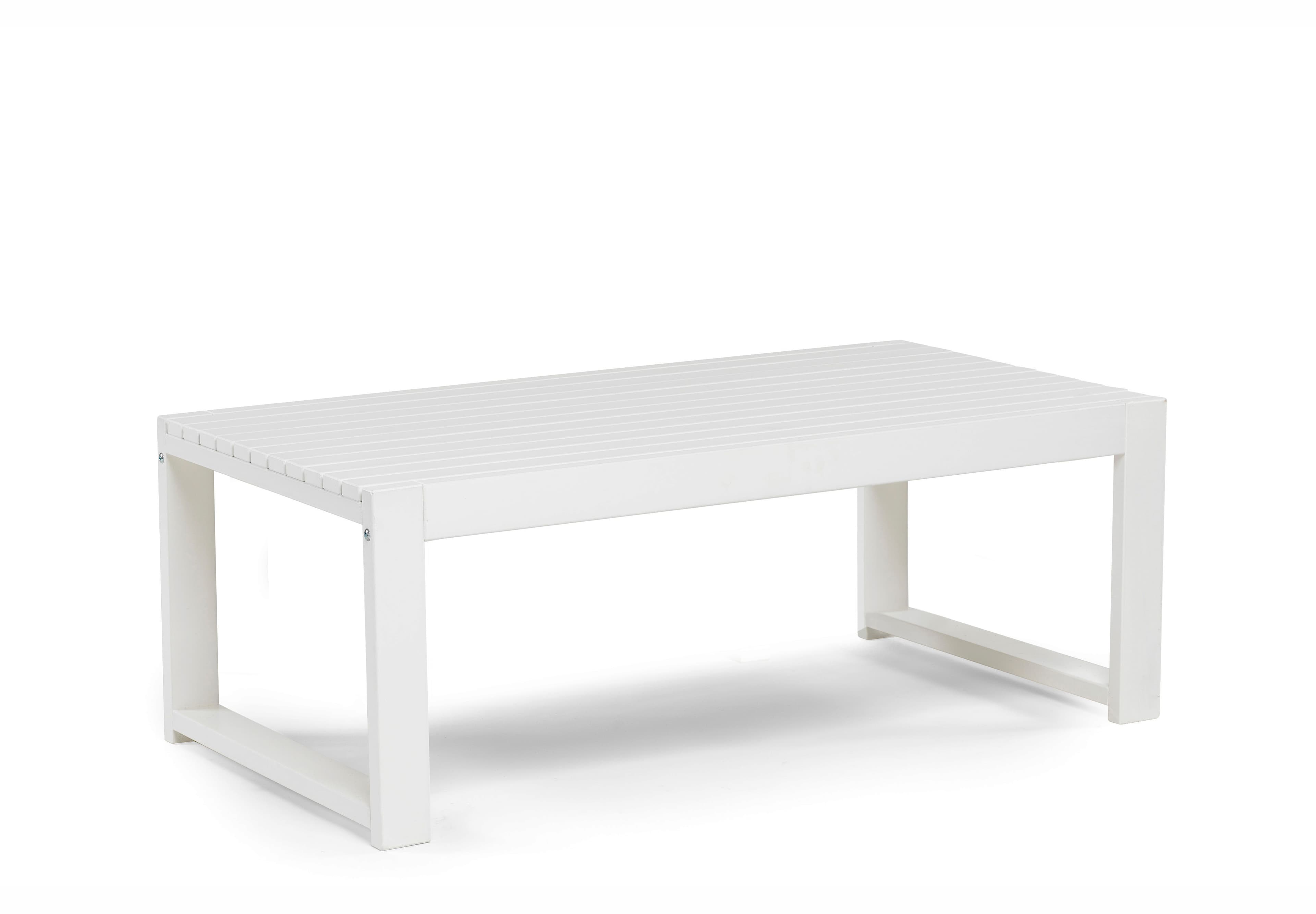 Gotland Couchtisch Weiß 60x120