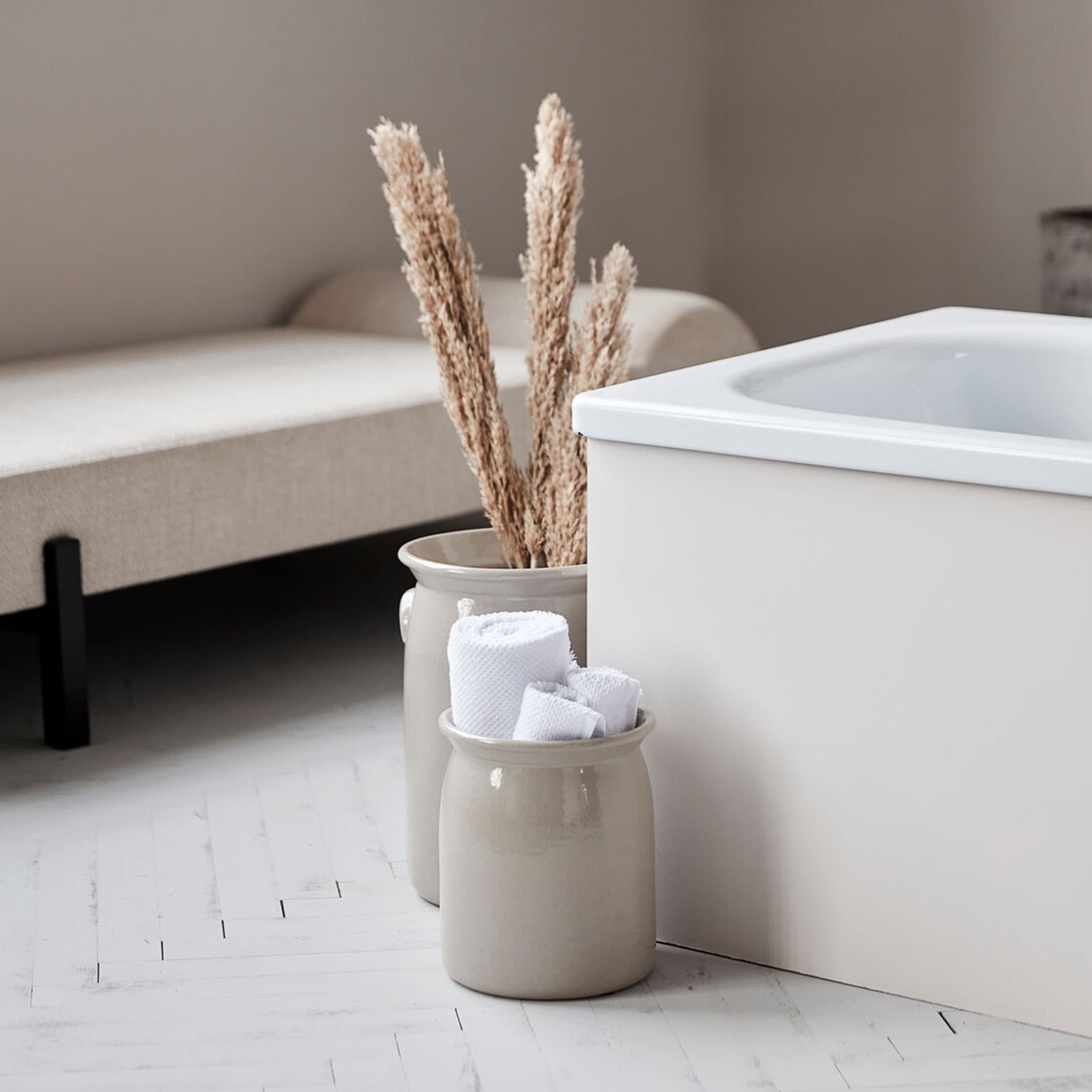 Burk Vase Shellish Grey Medium
