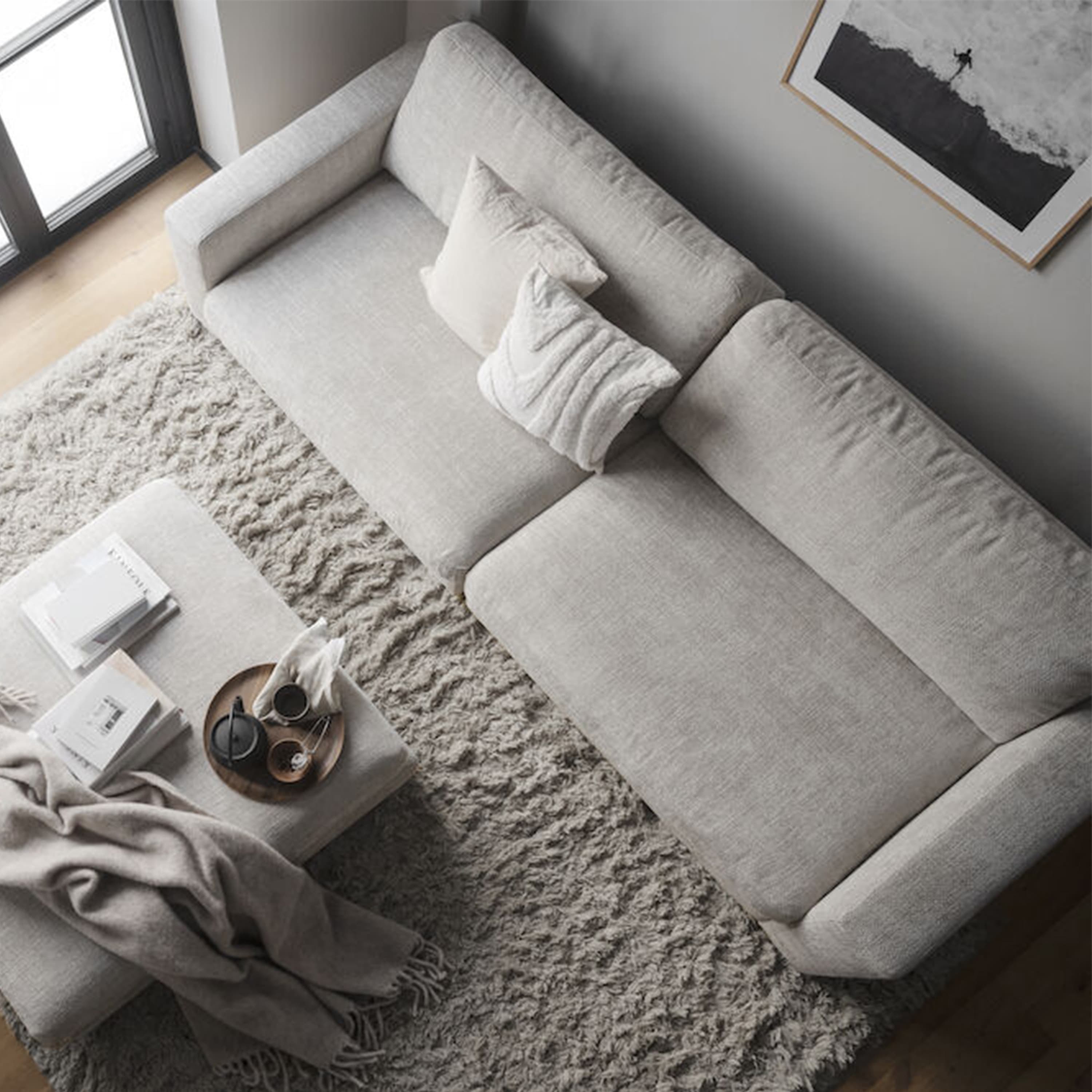Duncan 3-sits Soffa Ljusgrå