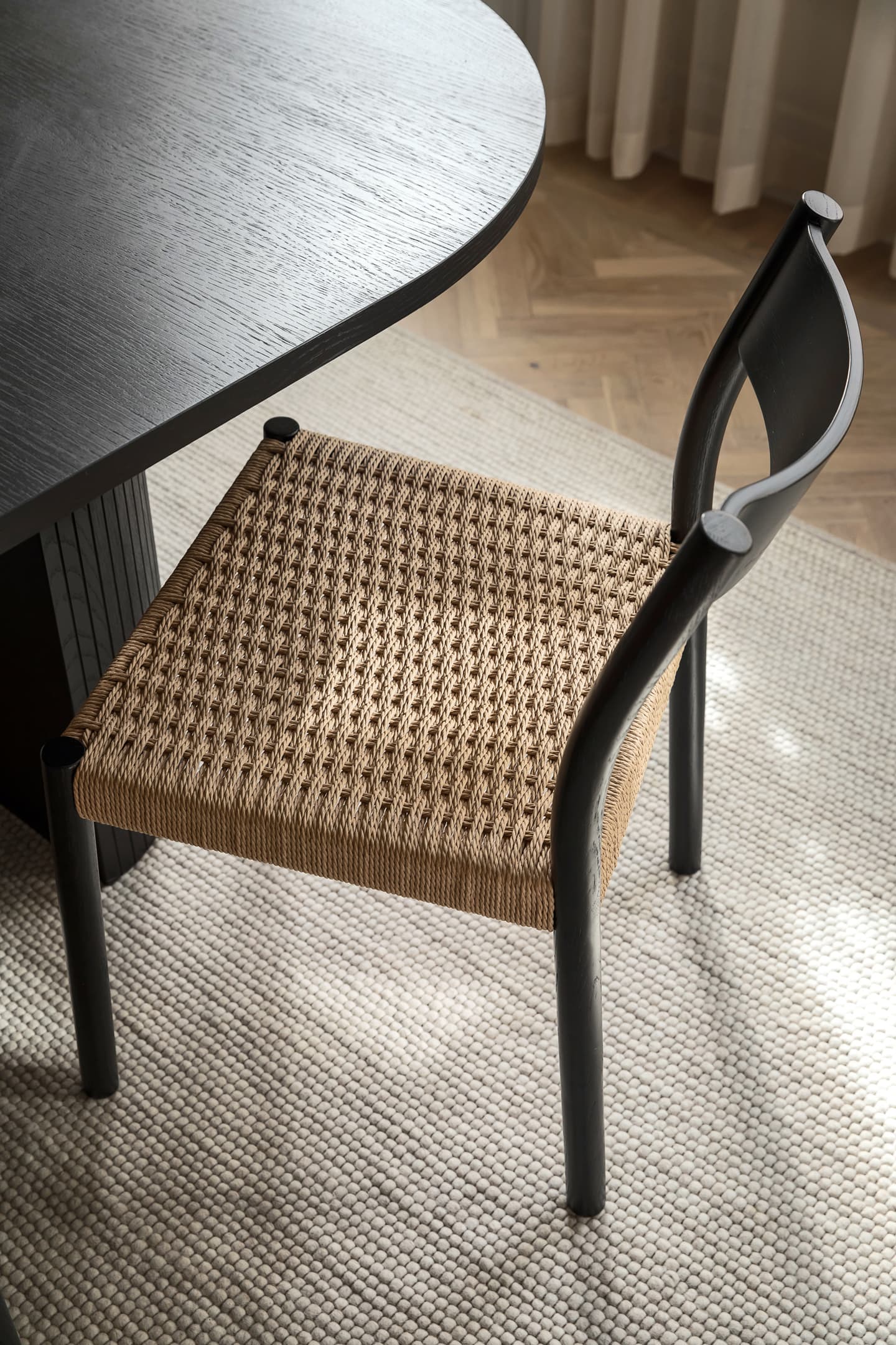 Colin Dining Chair Black Stained Oak