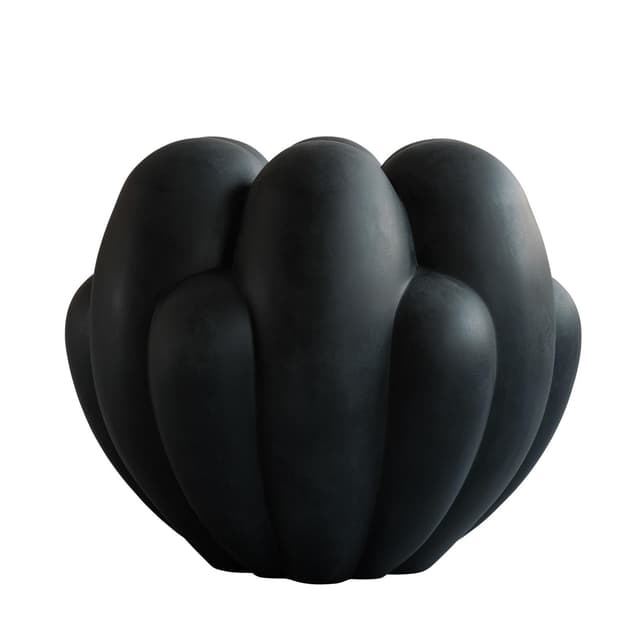 Bloom Vase Black Big