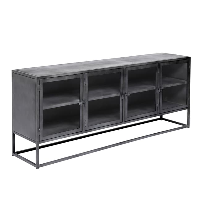 Boston Sideboard mit 4 Türen Black Iron 180x73
