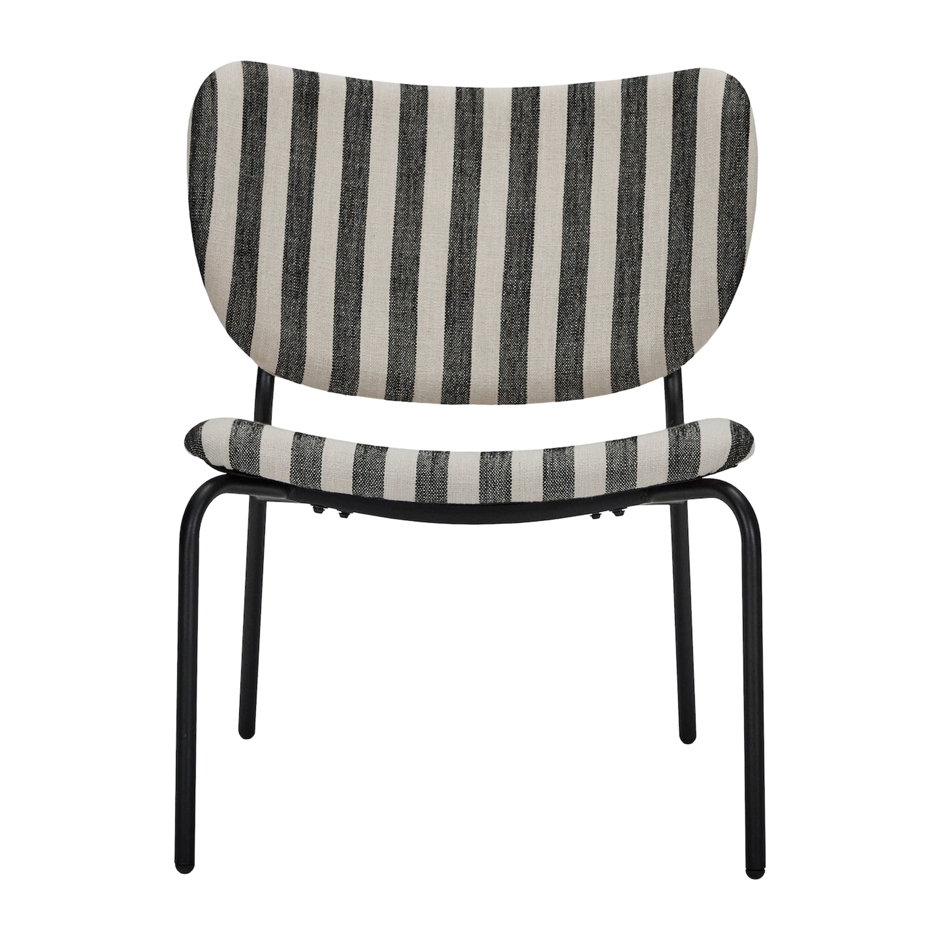 Longa Loungesessel Schwarz/Off-White