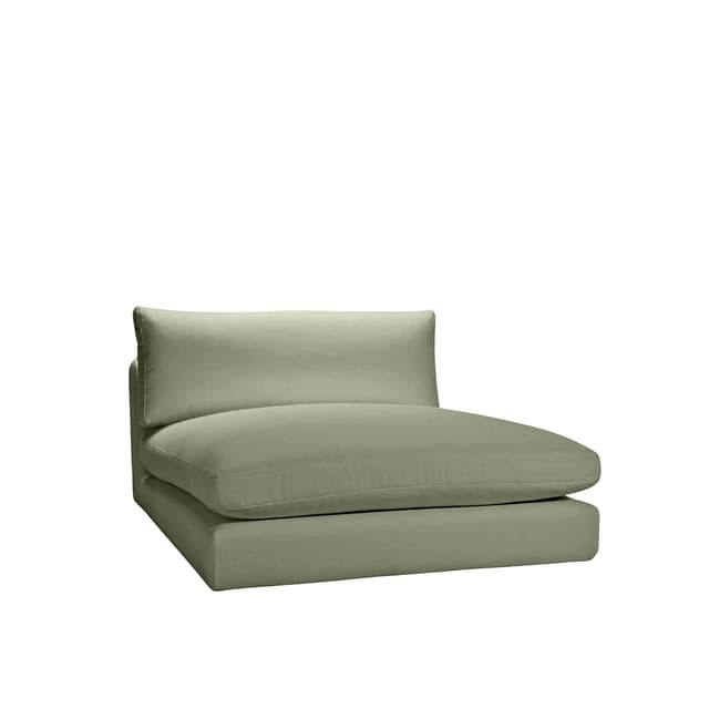 Capri 1,5-Sitzer-Chaiselongue-Modul Grün 120x155