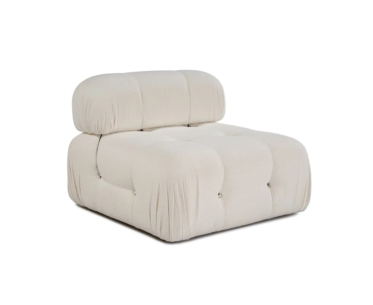 Blanca Mittelmodul White Bouclé