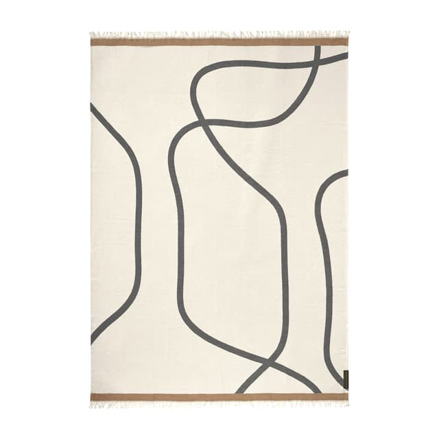 Shadow Decke Offwhite/Grau 130x175