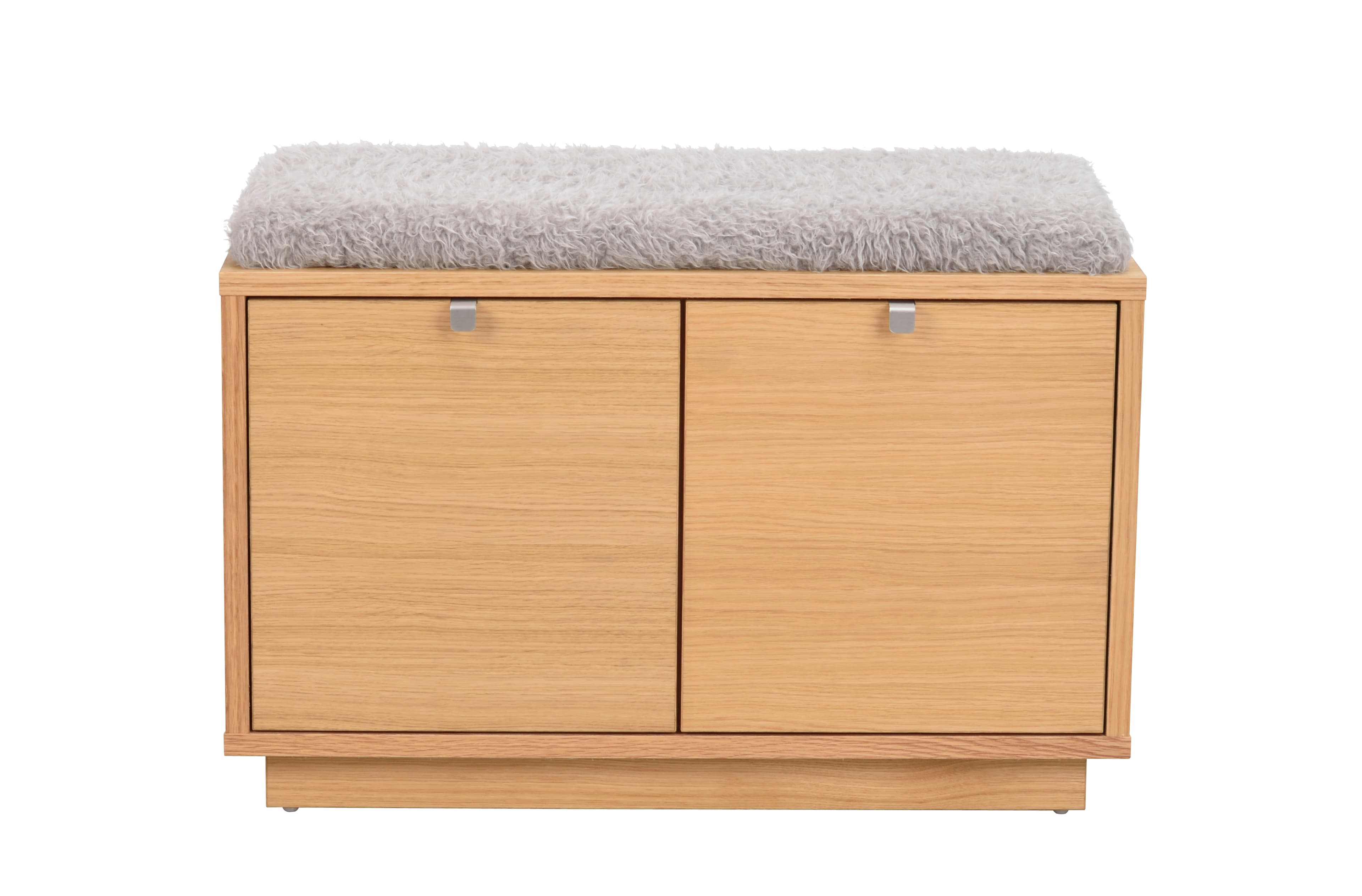 Confetti Bench 2 Oak/Light Grey