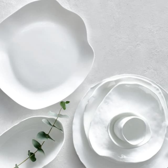 Perfect Imperfection Platter White 15cm 6-pack