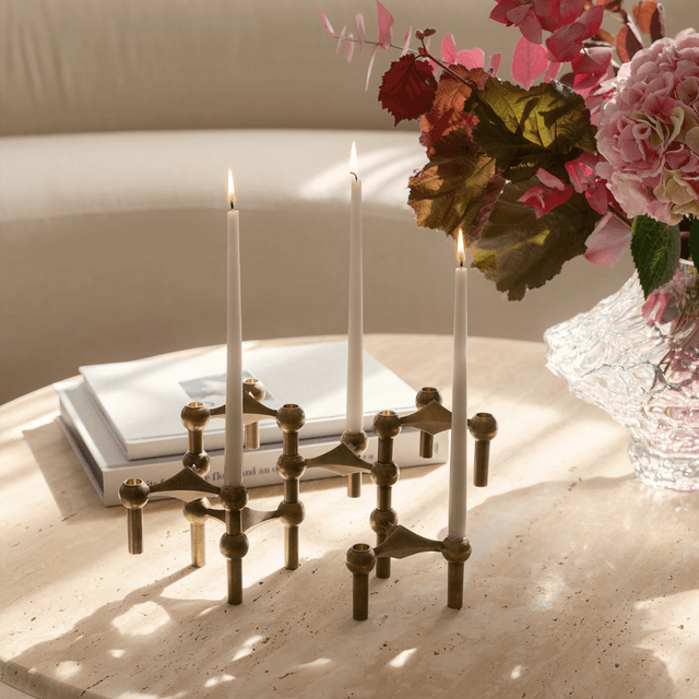 FABRIC Nail Candle Holder Bronzed Brass