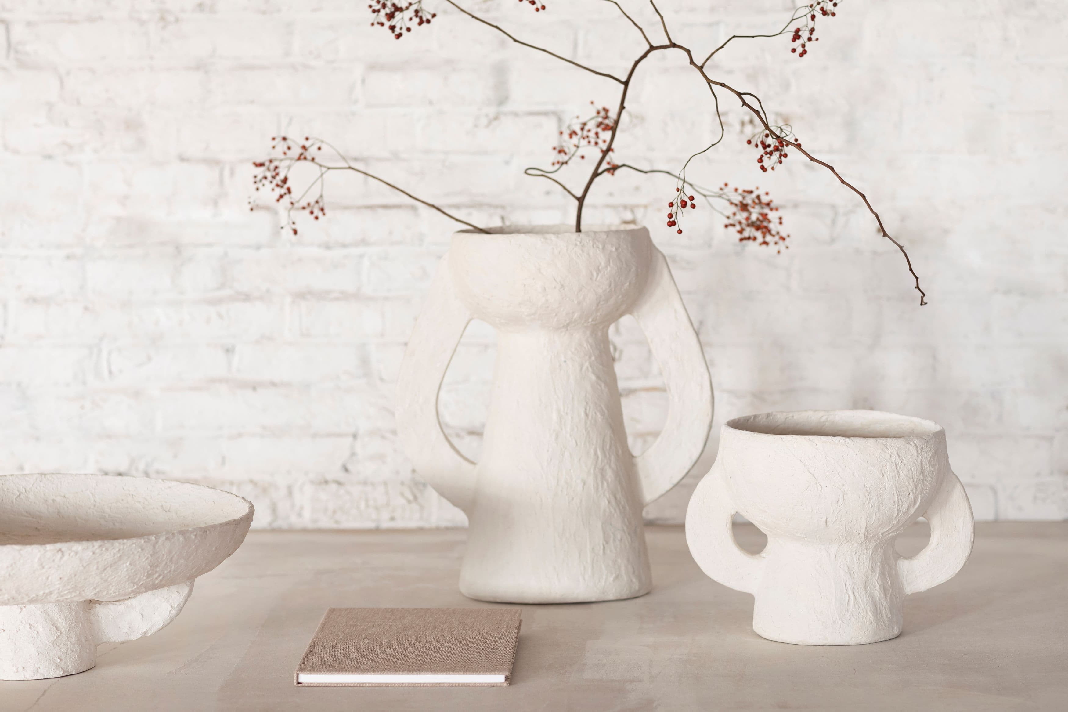 Earth Vase Weiß S