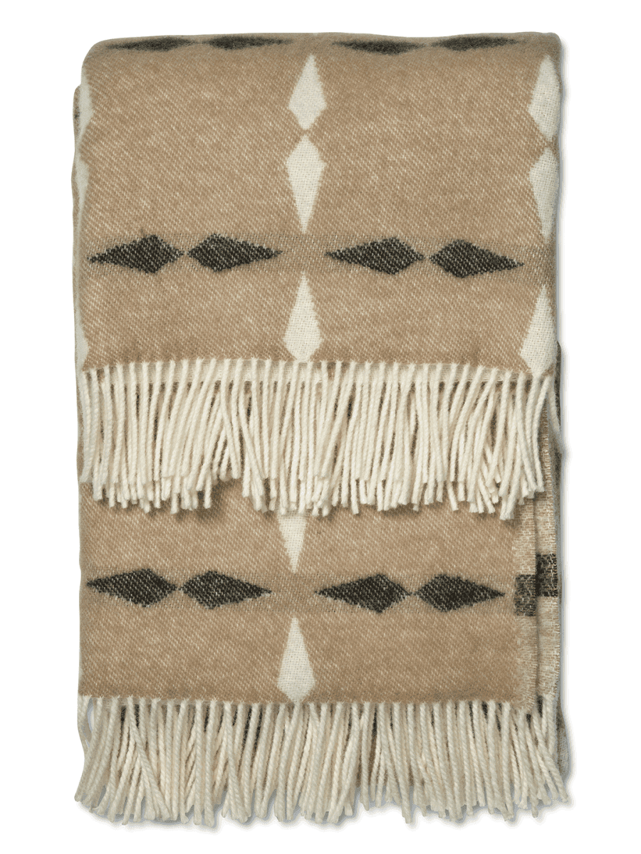 Tile Ullpläd Beige