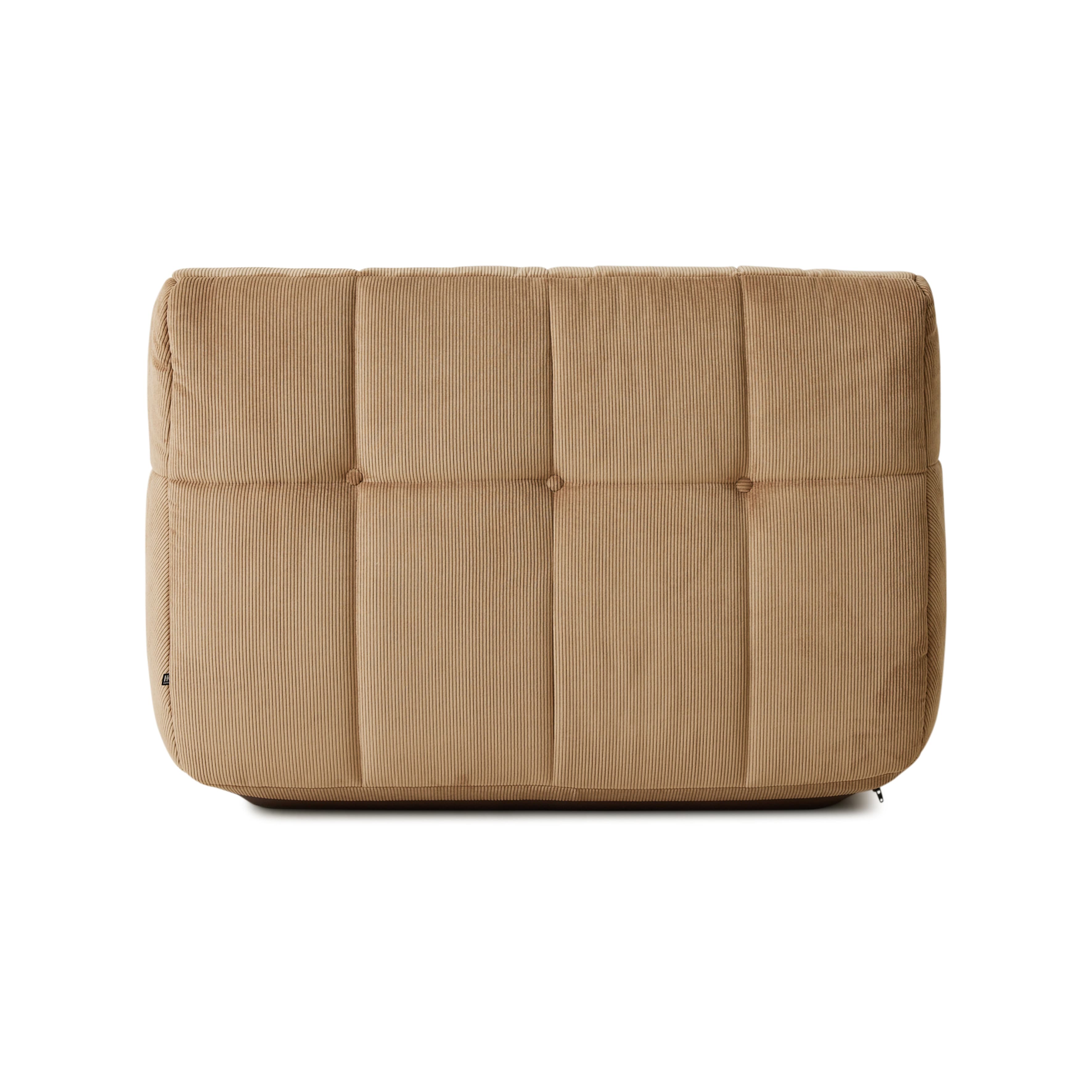 Lazy Lounge Lounge Sessel Corduroy Rippe Braun