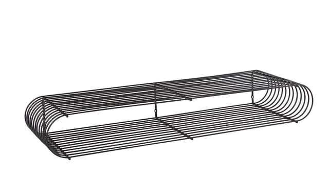 Curva Wall Shelf Black 80cm