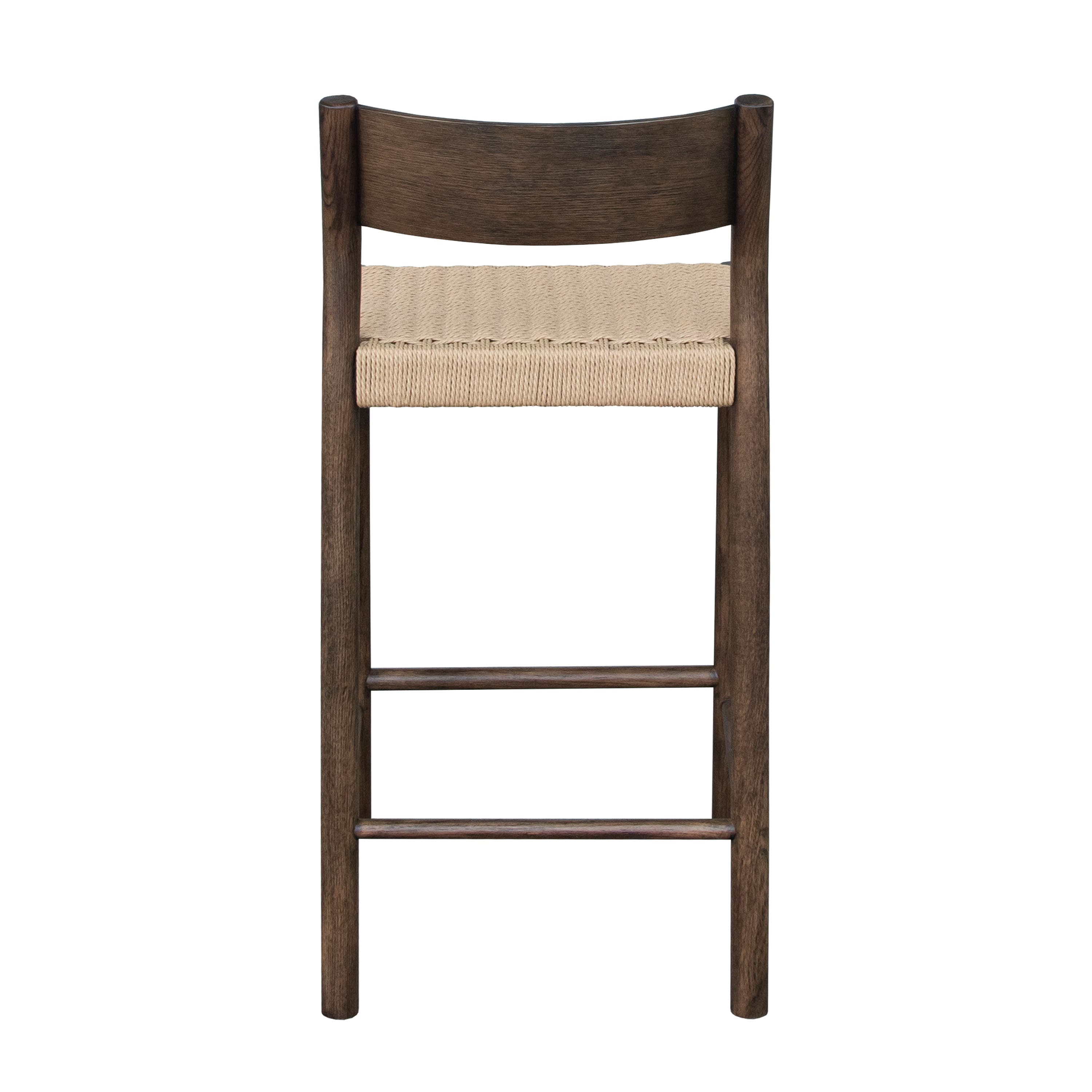 Colin Bar Stool Brown Stained Oak