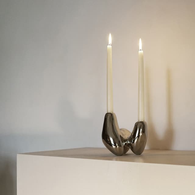 Unity Candle Holder Titanium 14cm