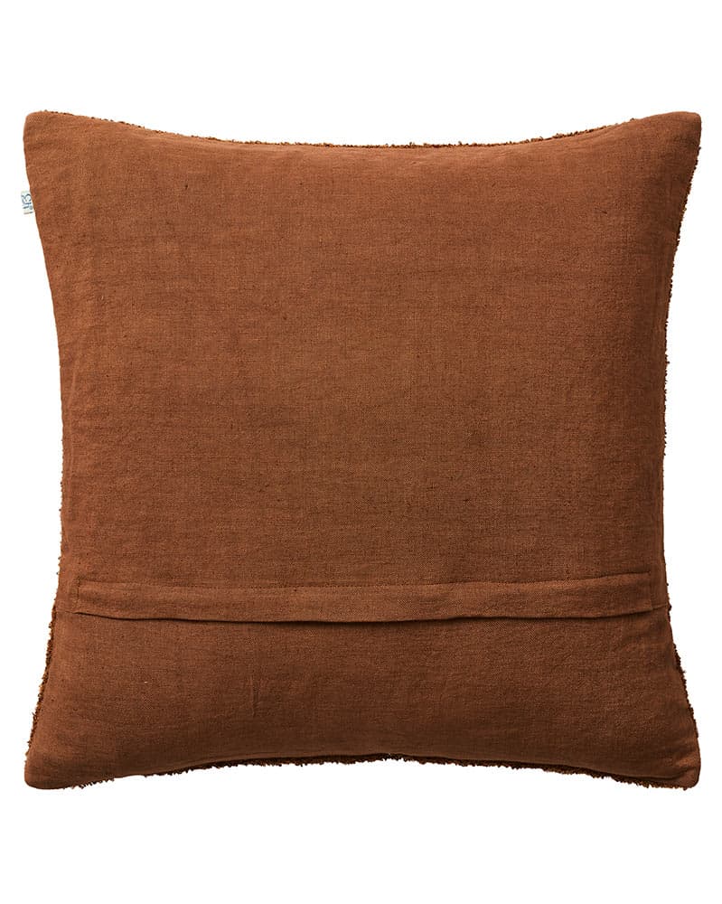Mani Kissenbezug Leinen/Baumwolle Cognac 50x50